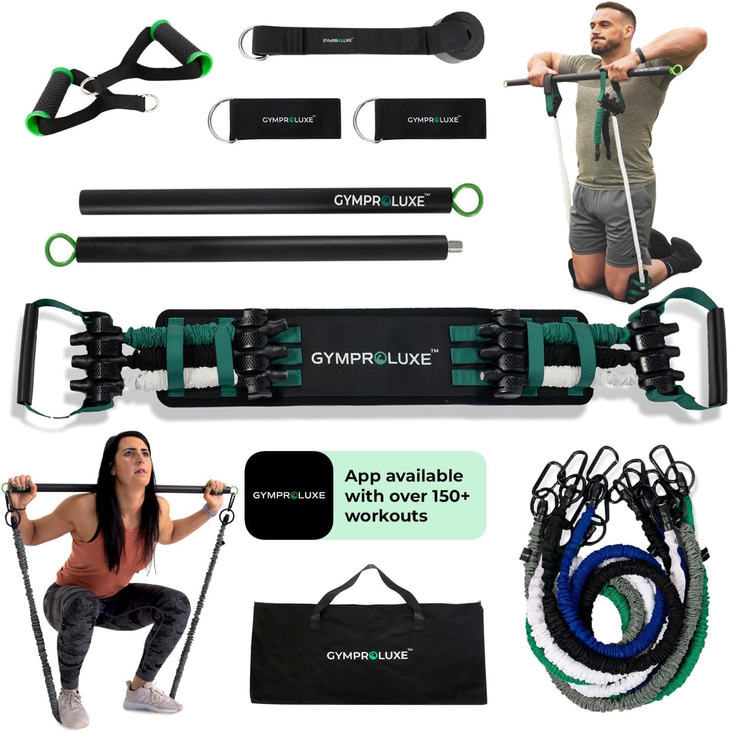GYMPROLUXE All In One Portable Gym + App Bundle