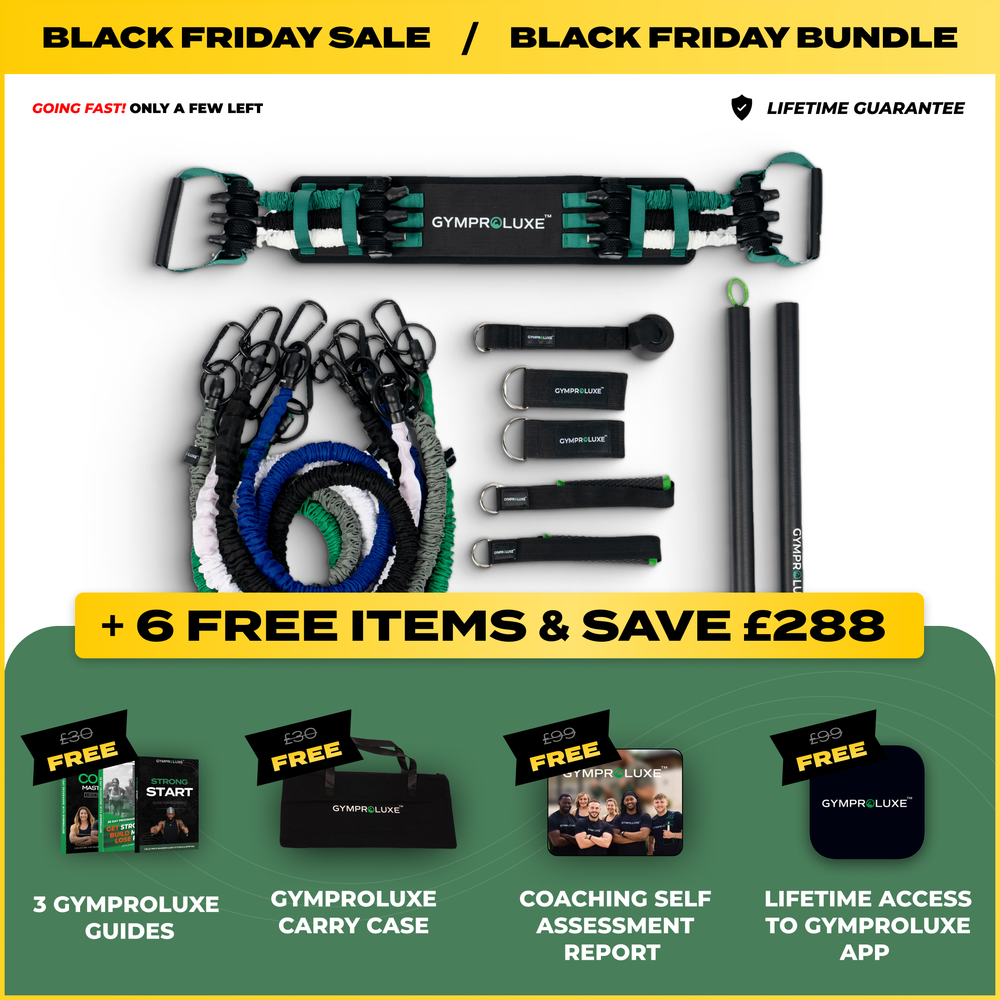 GYMPROLUXE All In One Portable Gym Black Friday Bundle Gymproluxe